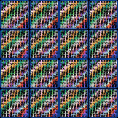 Prisma Weave Trellis Granny Squares Print