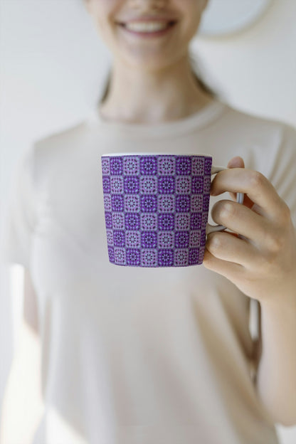 Purple Twilight 2 Granny Squares Seamless Print