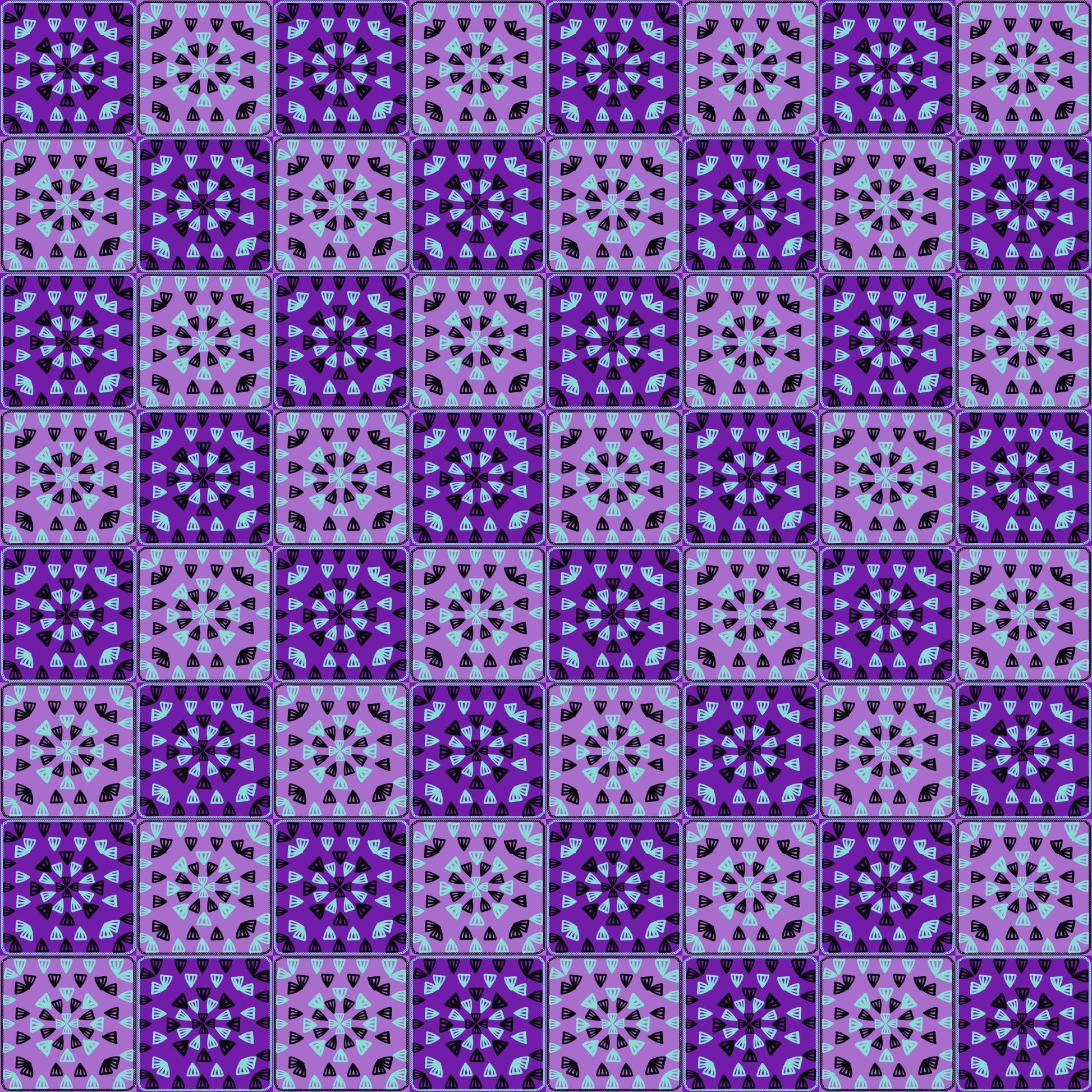 Purple Twilight 2 Granny Squares Seamless Print
