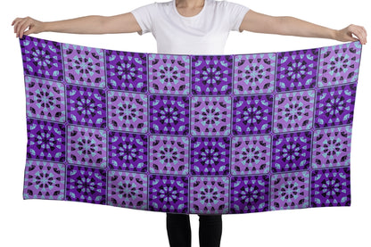 Purple Twilight 2 Granny Squares Seamless Print
