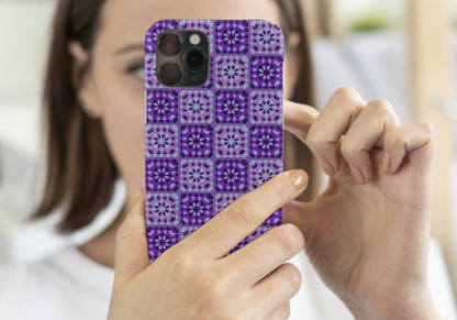 Purple Twilight 2 Granny Squares Seamless Print