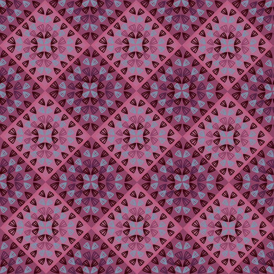 Raspberry Ripple Granny Squares Seamless Print

