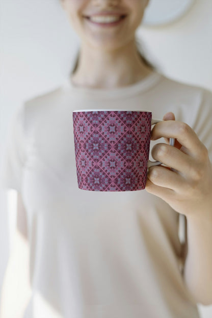 Raspberry Ripple Granny Squares Seamless Print
