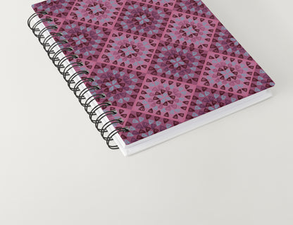 Raspberry Ripple Granny Squares Seamless Print
