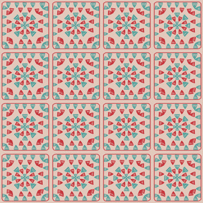 Retro Fiesta Granny Squares Print