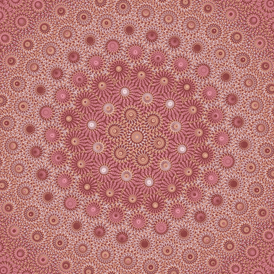 Rosewood Sunburst Freeform Pattern