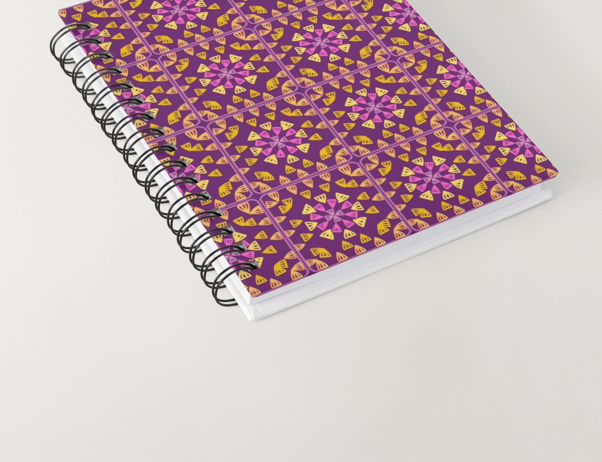 Royal Plum Glow Granny Squares Seamless Print
