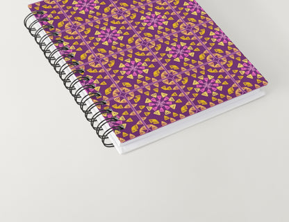 Royal Plum Glow Granny Squares Seamless Print
