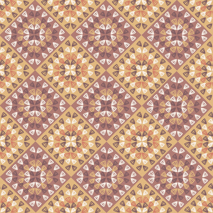 Rustic Tapestry Granny Squares Seamless Print