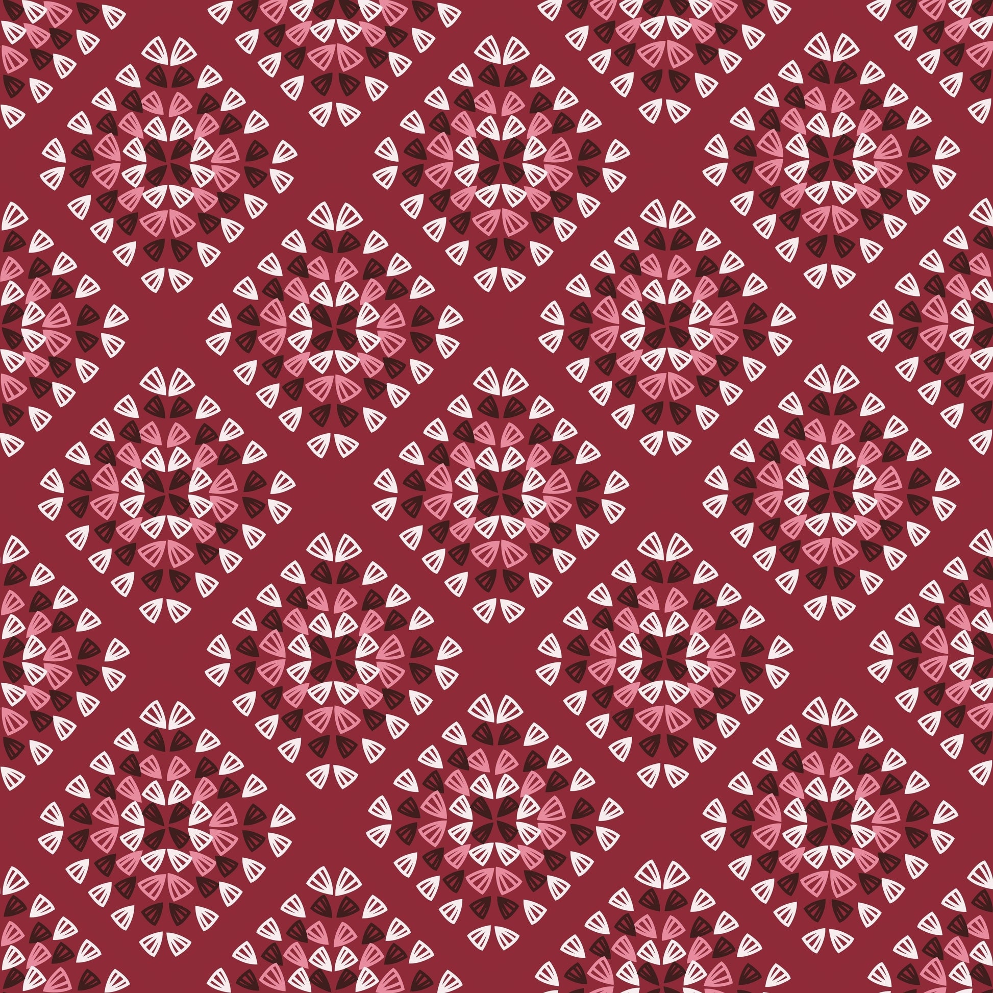 Scarlett Mosaic Granny Squares Seamless Print
