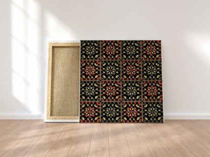 Solar Zest Floral Seamless Print