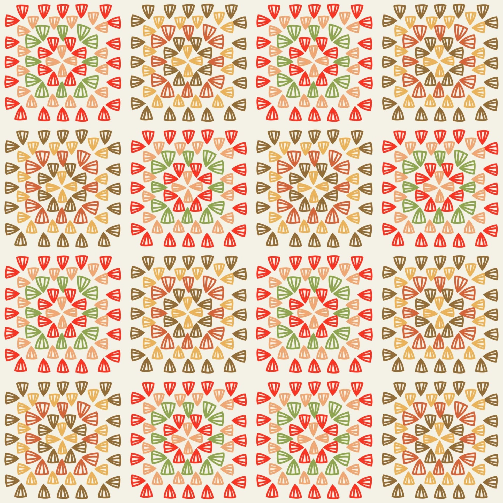 Spring Medley Granny Squares Seamless Print