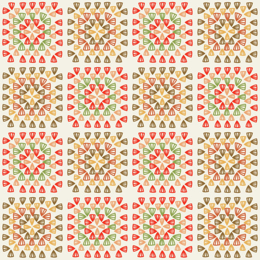 Spring Medley Granny Squares Seamless Print