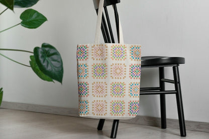 Spring Radiant Tapestry Granny Squares Seamless Print