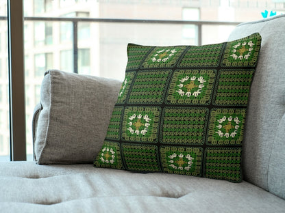 Vintage Forest Harmony Granny Squares Print