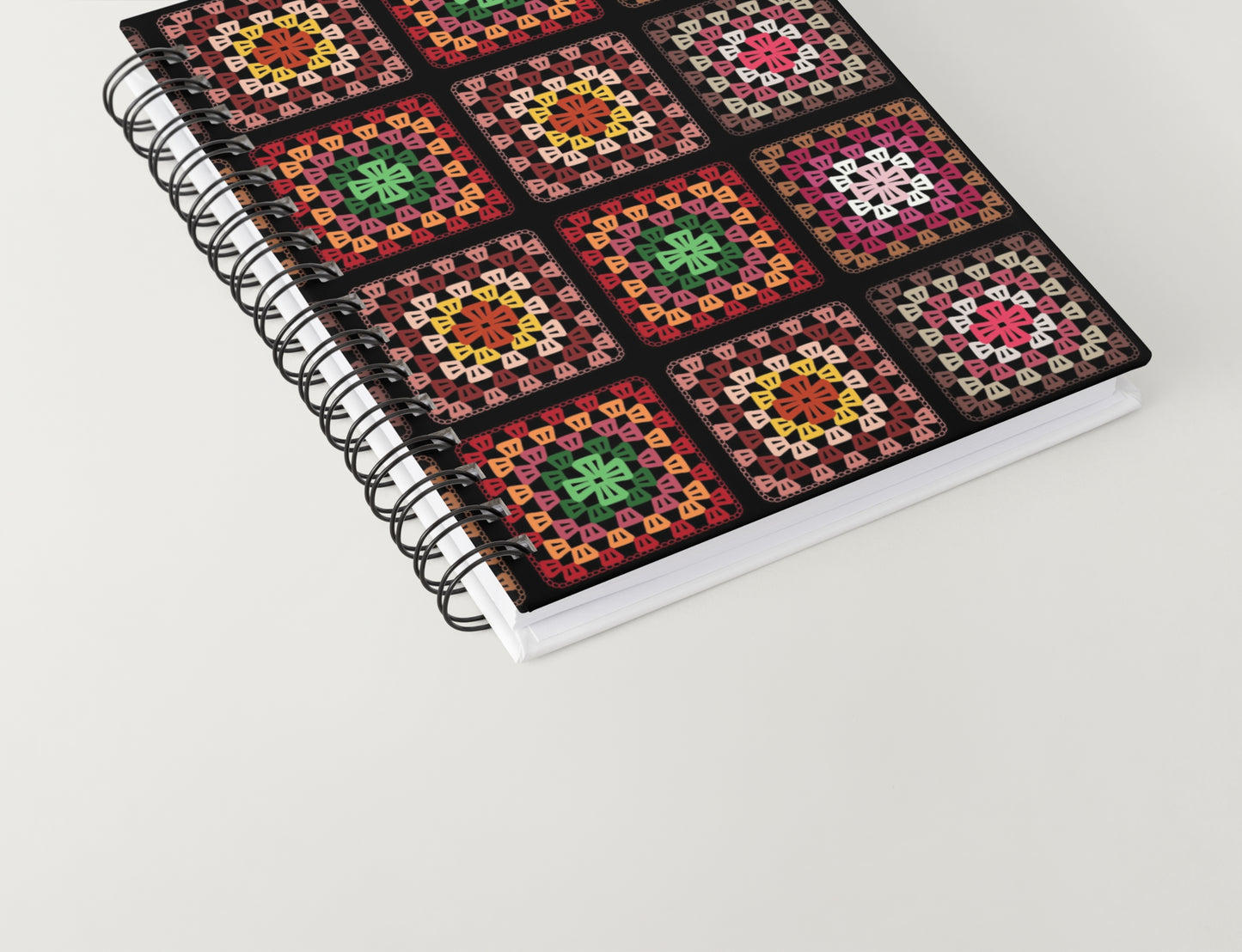 Vinyage Patchwork Granny Squares Seamless Print