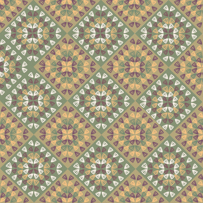 Wicker Weave Granny Squares Seamless Print