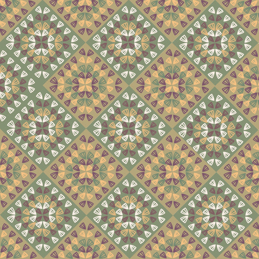 Wicker Weave Granny Squares Seamless Print