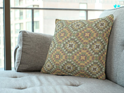 Wicker Weave Granny Squares Seamless Print