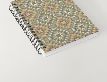 Wicker Weave Granny Squares Seamless Print