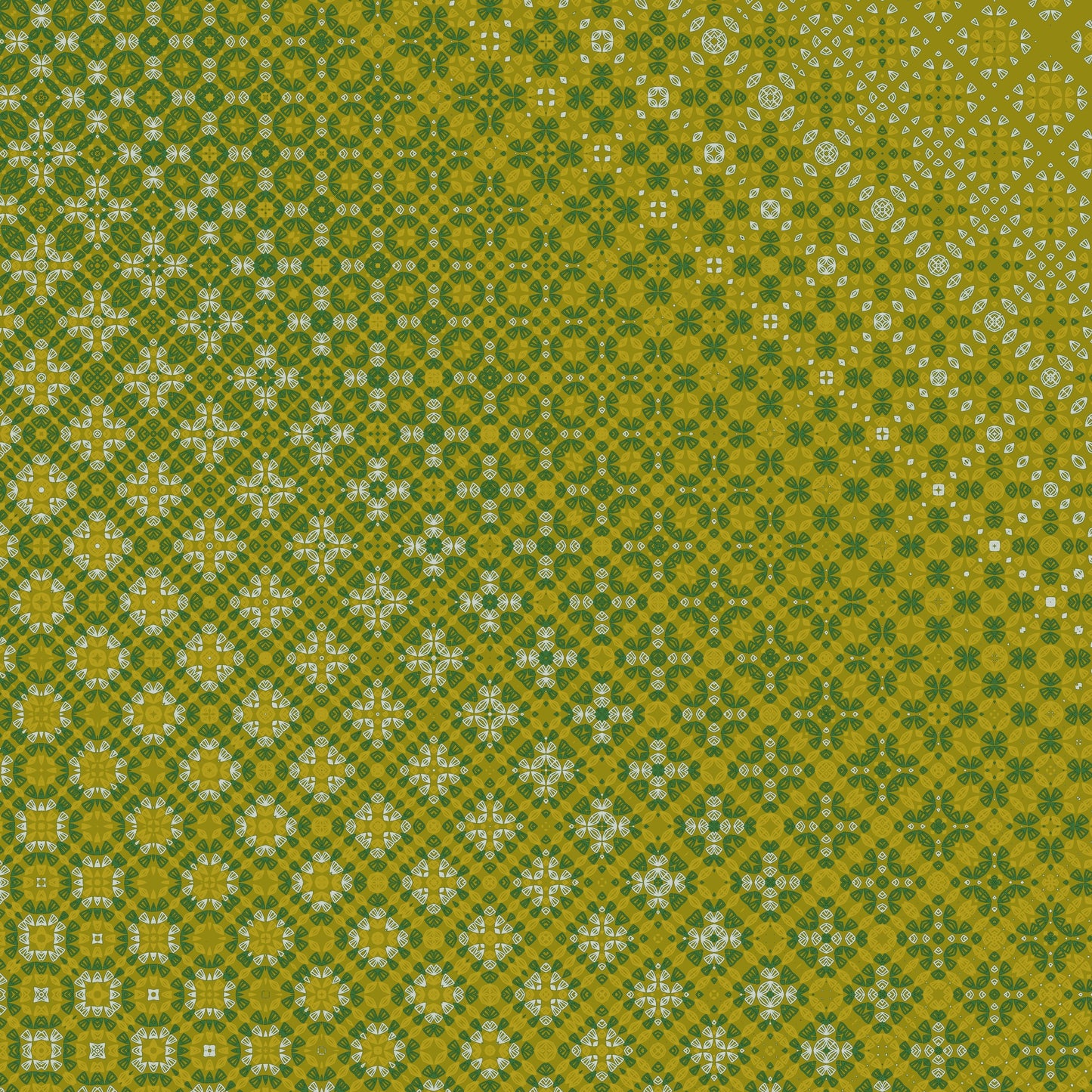 Moss Garden Gold Freeform Pattern