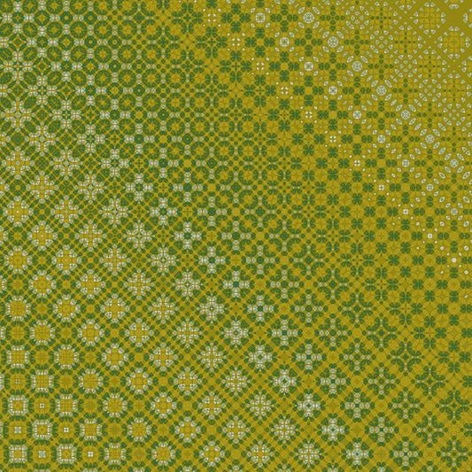 Moss Garden Gold Freeform Pattern