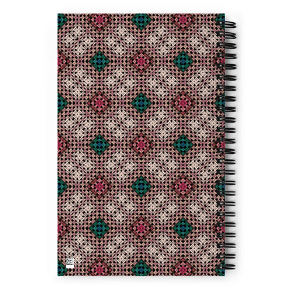 Crochet Print Spiral Notebook Journal rear cover