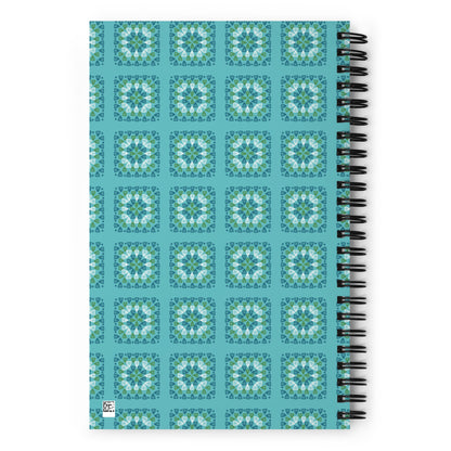 Crochet Print Spiral Notebook Journal