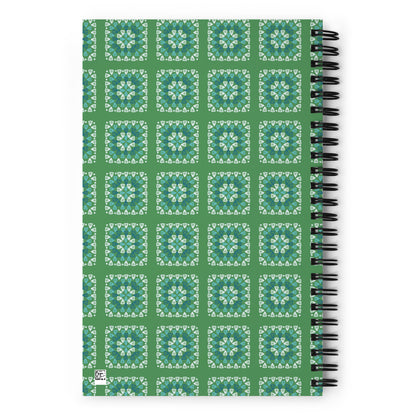 Crochet Print Spiral Notebook Journal