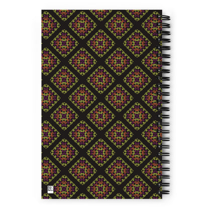 Crochet Print Spiral Notebook Journal
