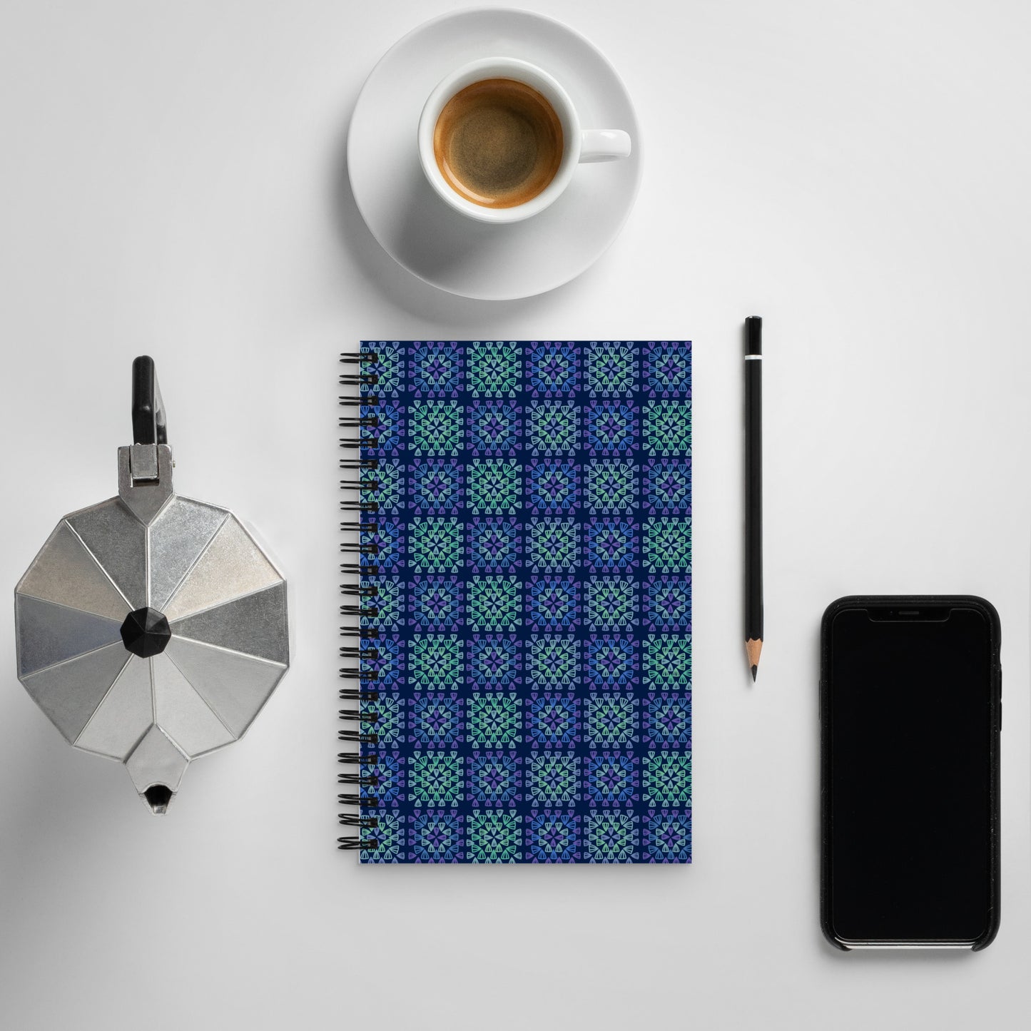 Eclipse Tapestry Spiral Notebook Journal