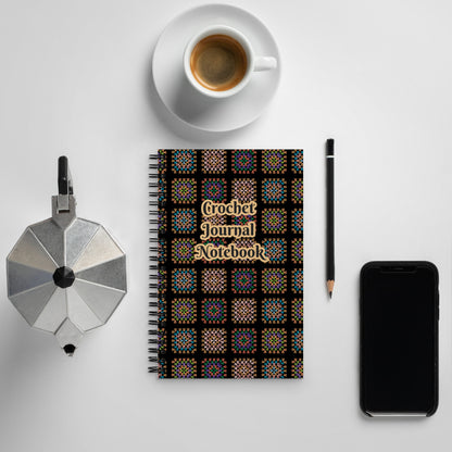 Radiant Tapestry Crochet Print Spiral Notebook Journal