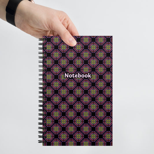 Crochet Print Spiral Notebook Journal