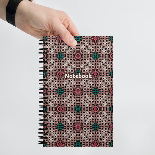 Crochet Print Spiral Notebook Journal