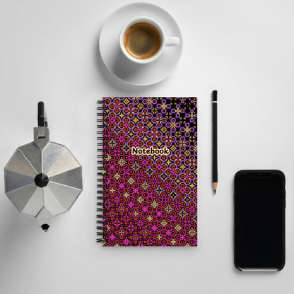 Crochet Print Spiral Notebook Journal