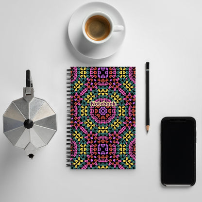 Crochet Print Spiral Notebook Journal