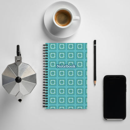 Crochet Print Spiral Notebook Journal