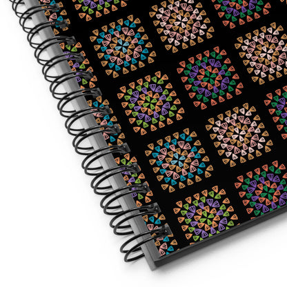 Radiant Tapestry Crochet Print Spiral Notebook Journal