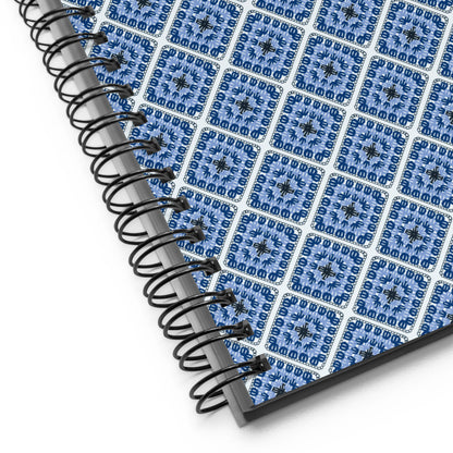 Crochet Print Spiral Notebook Journal