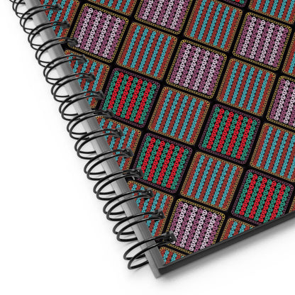 Crochet Print Spiral Notebook Journal