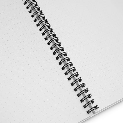 Azure Mandala Crochet Print Spiral Notebook Journal
