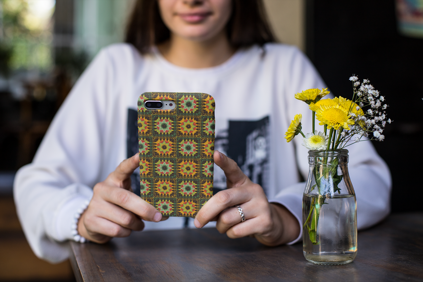 African-Themed Floral Granny Squares Digital Files