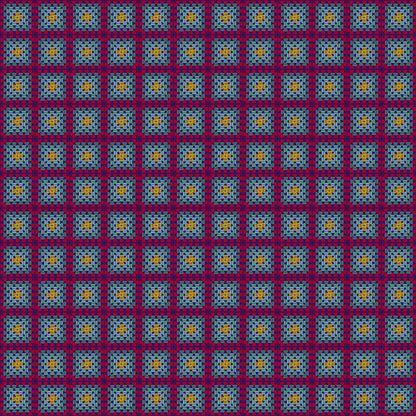 Berry Weave Granny Squares Seamless Print