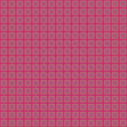 Cherry Burst Granny Squares Seamless Print