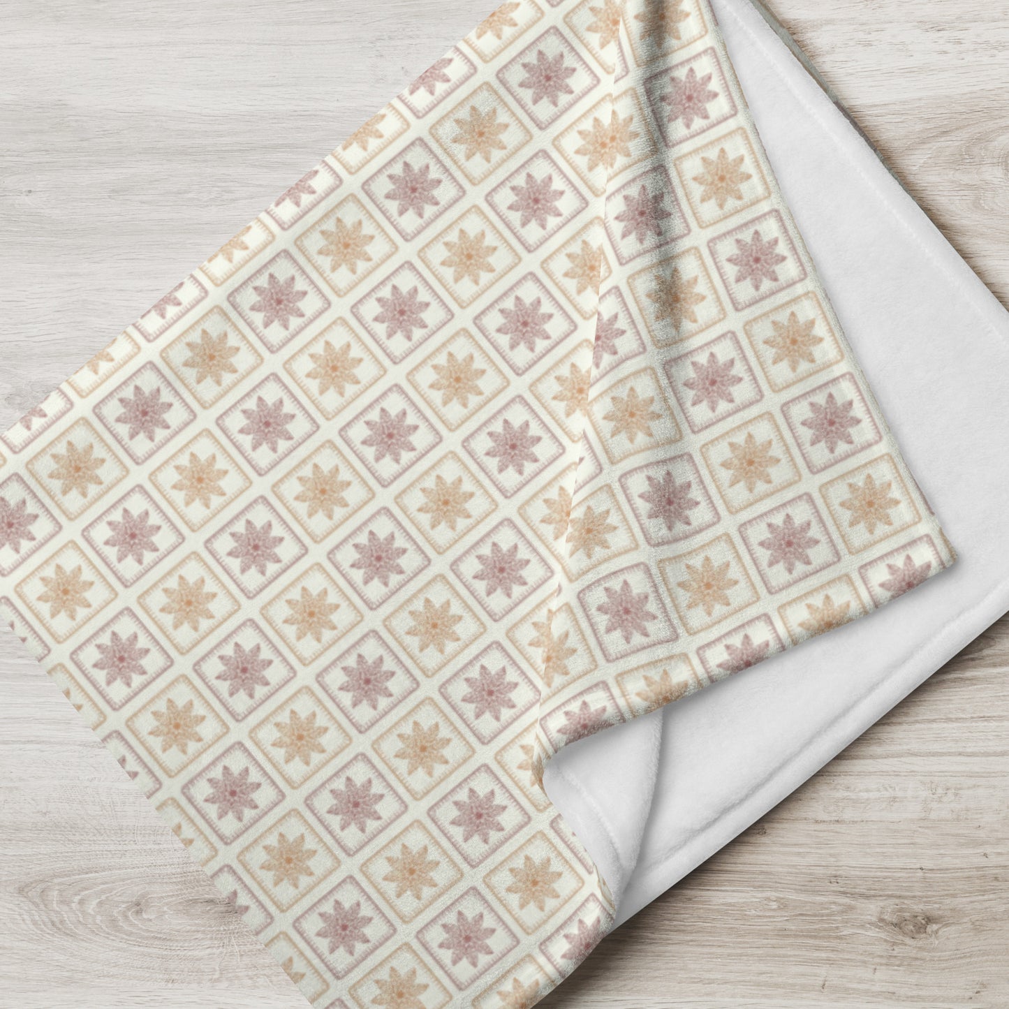 Throw Blanket Marigold Meadow Floral Print