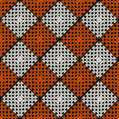 Sunset Oasis Granny Squares Print