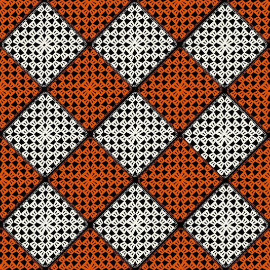 Sunset Oasis Granny Squares Print