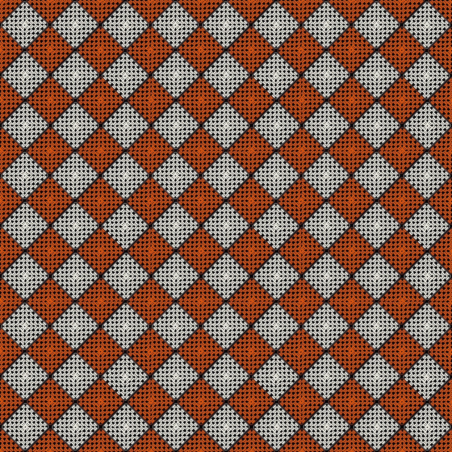 Sunset Oasis Granny Squares Print