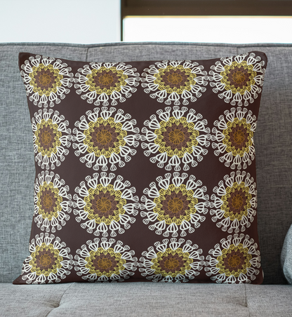 Sunflower Granny Circles Seamless Print