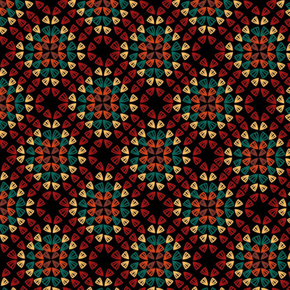 Ruby Onyx Granny Squares Seamless Print